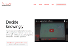 Tablet Screenshot of humane-assessment.com